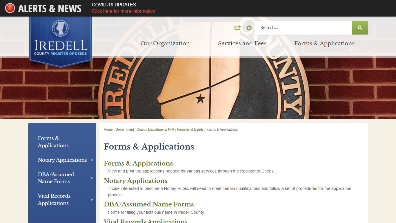 Forms & Applications | Iredell County, NC